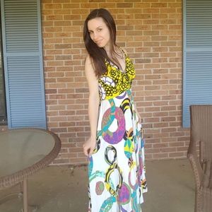 90s Style Cotton Sun Dress With Pockets